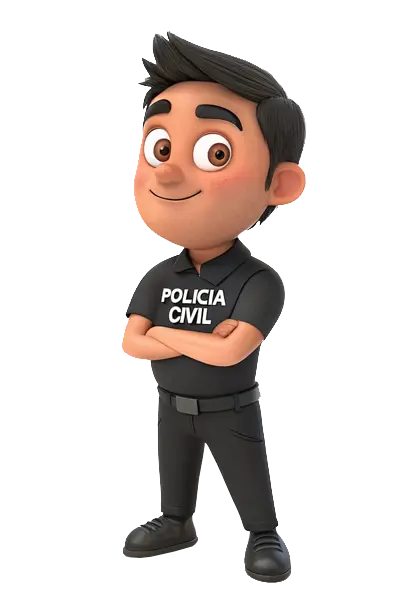 mascote polícia civil